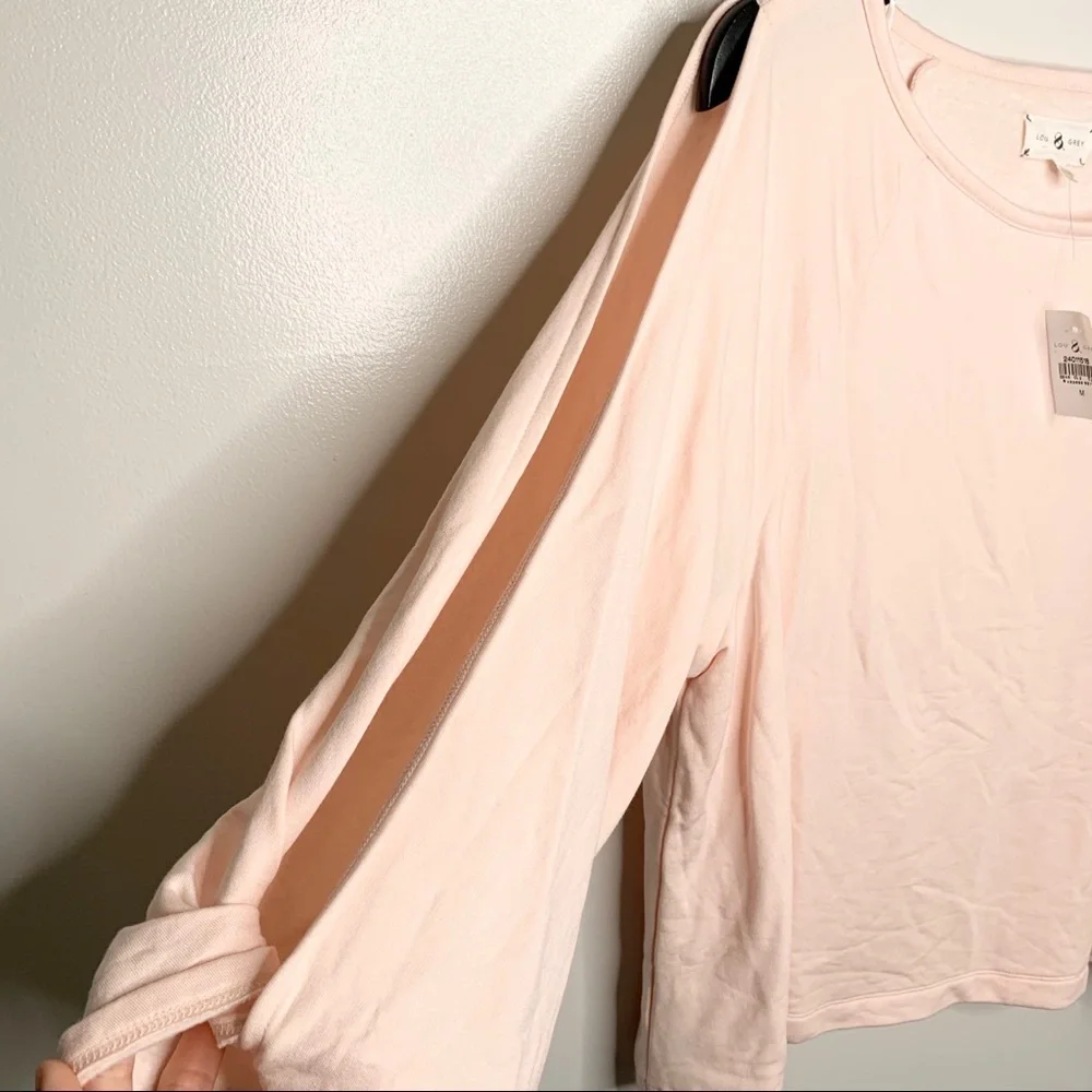 NEW Lou & Grey Light Pink Sweater Size M - Picture 6 of 8